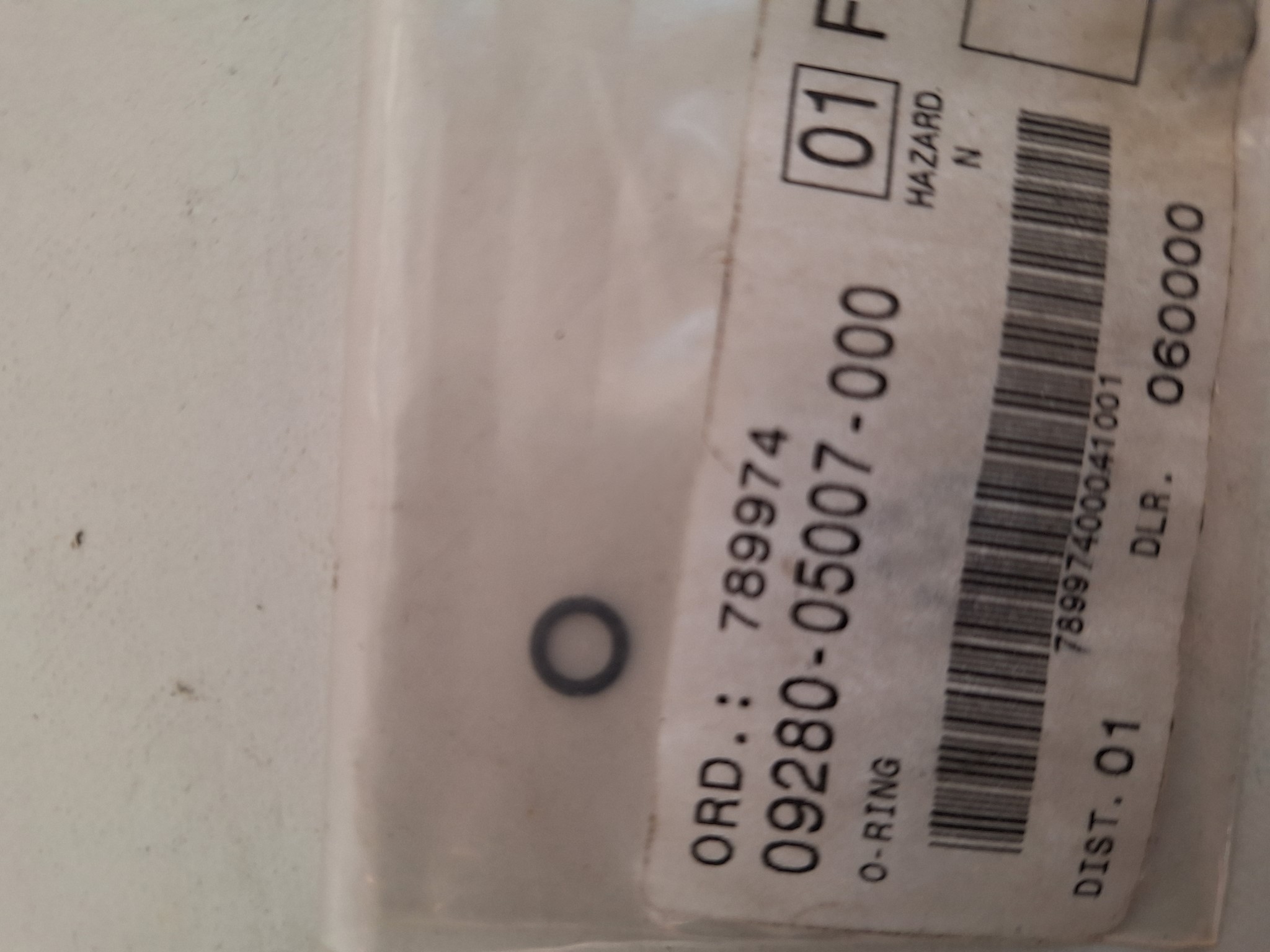 Bild von SUZUKI  ORING  09280-05007